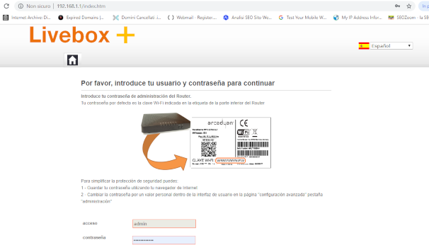 accesso ip modem