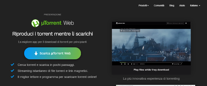 uTorrent web
